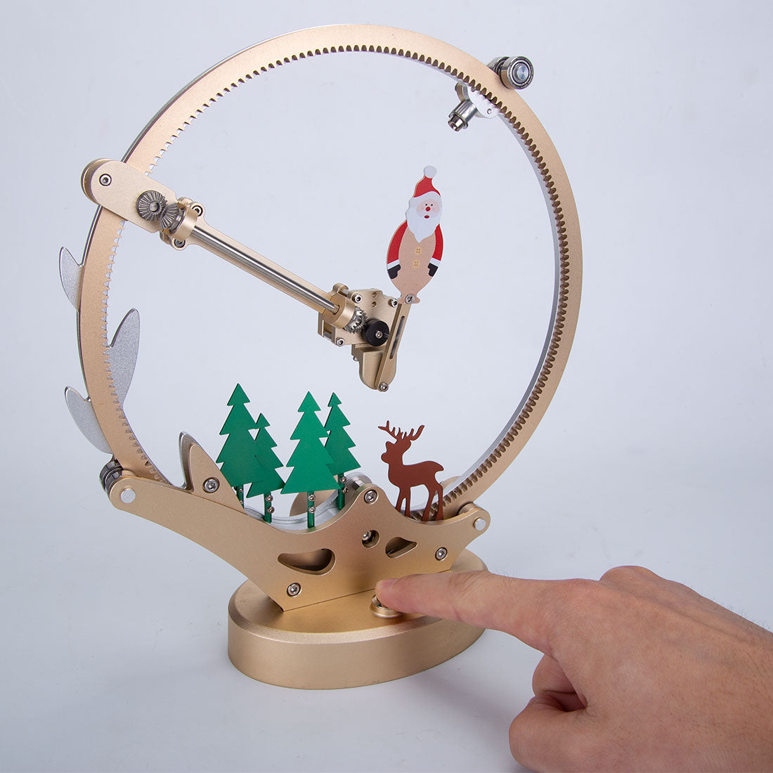 Build a Santa Claus Forest Kits That Works 3D Metal Puzzle Christmas Gifts Teching