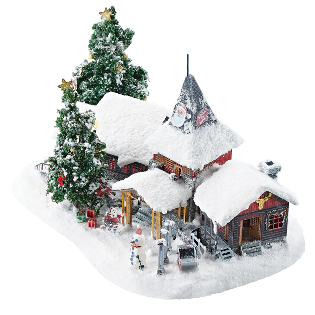Christmas Bundle Santa Claus with Golden Elk Winter Village Sets 3D Metal Puzzles