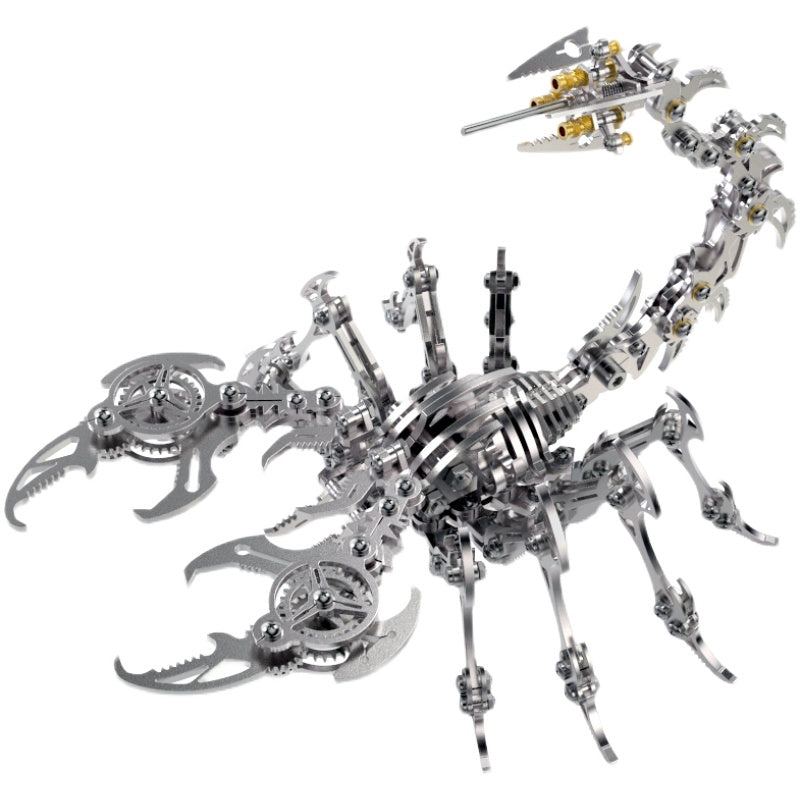 Colorful 3D Metal Puzzle Scorpion DIY Model Kit Premium Version