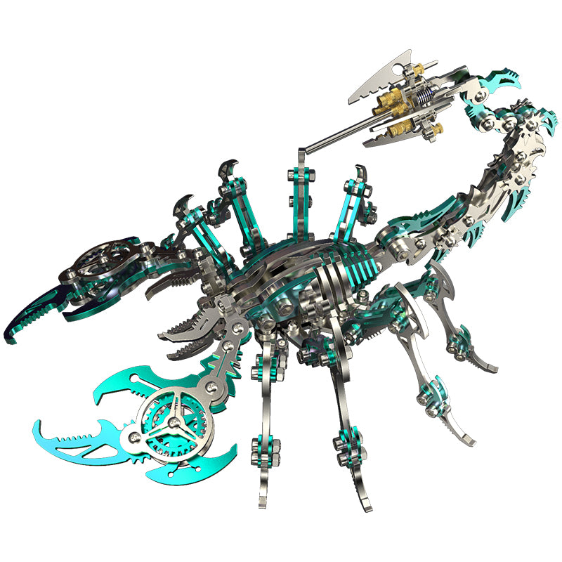 Colorful 3D Metal Puzzle Scorpion DIY Model Kit Premium Version