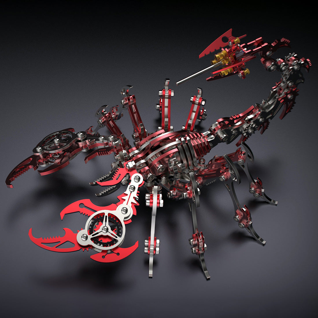 Colorful 3D Metal Puzzle Scorpion DIY Model Kit Premium Version