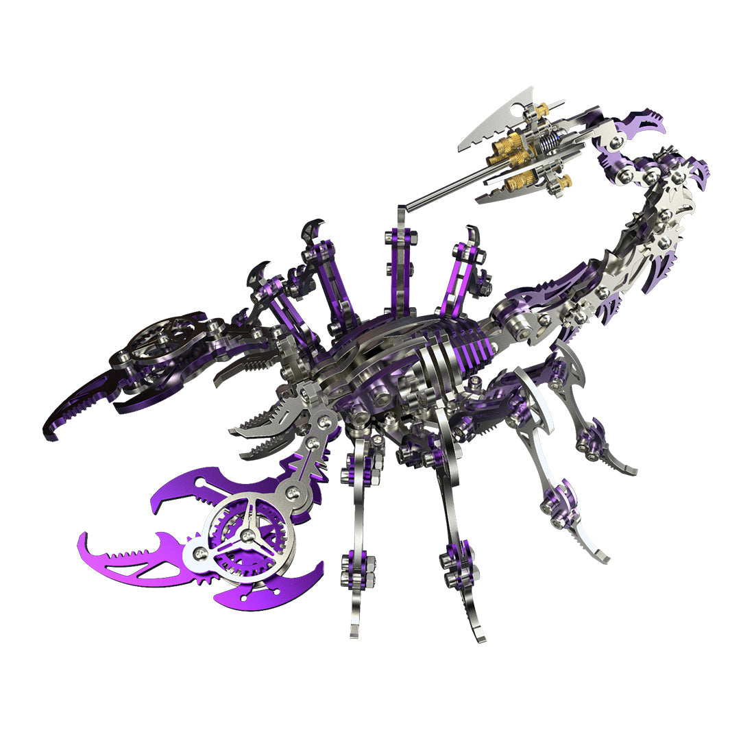 Colorful 3D Metal Puzzle Scorpion DIY Model Kit Premium Version