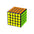 Yj8263 Moyu Aochuang Gts M 5X5 Magic Cube - Magnetic Version Black
