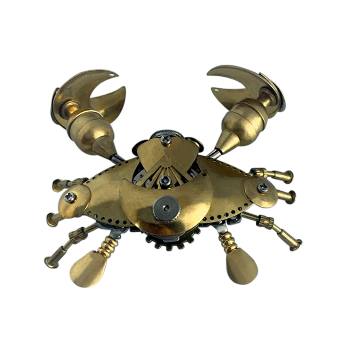 Crab Metal Steampunk Sculpture Model Handmade Assembled Crafts