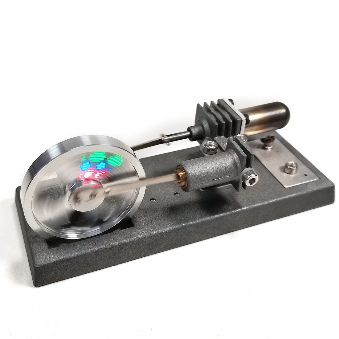 Custoimized γ-Type DIY Luminous Flywheel Sterling Engine Kit Science Lab Toys