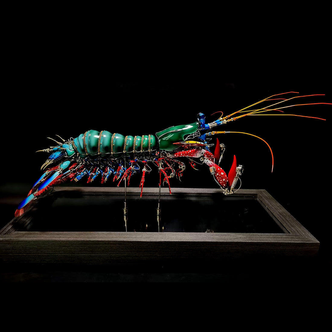 Customized 3D Metal lobster Sculpture  Assembly Model Kits Crafts for Home Decor Collection Display
