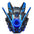 Punk Cool Futuristic Mask with Lights Cosplay Halloween Parties