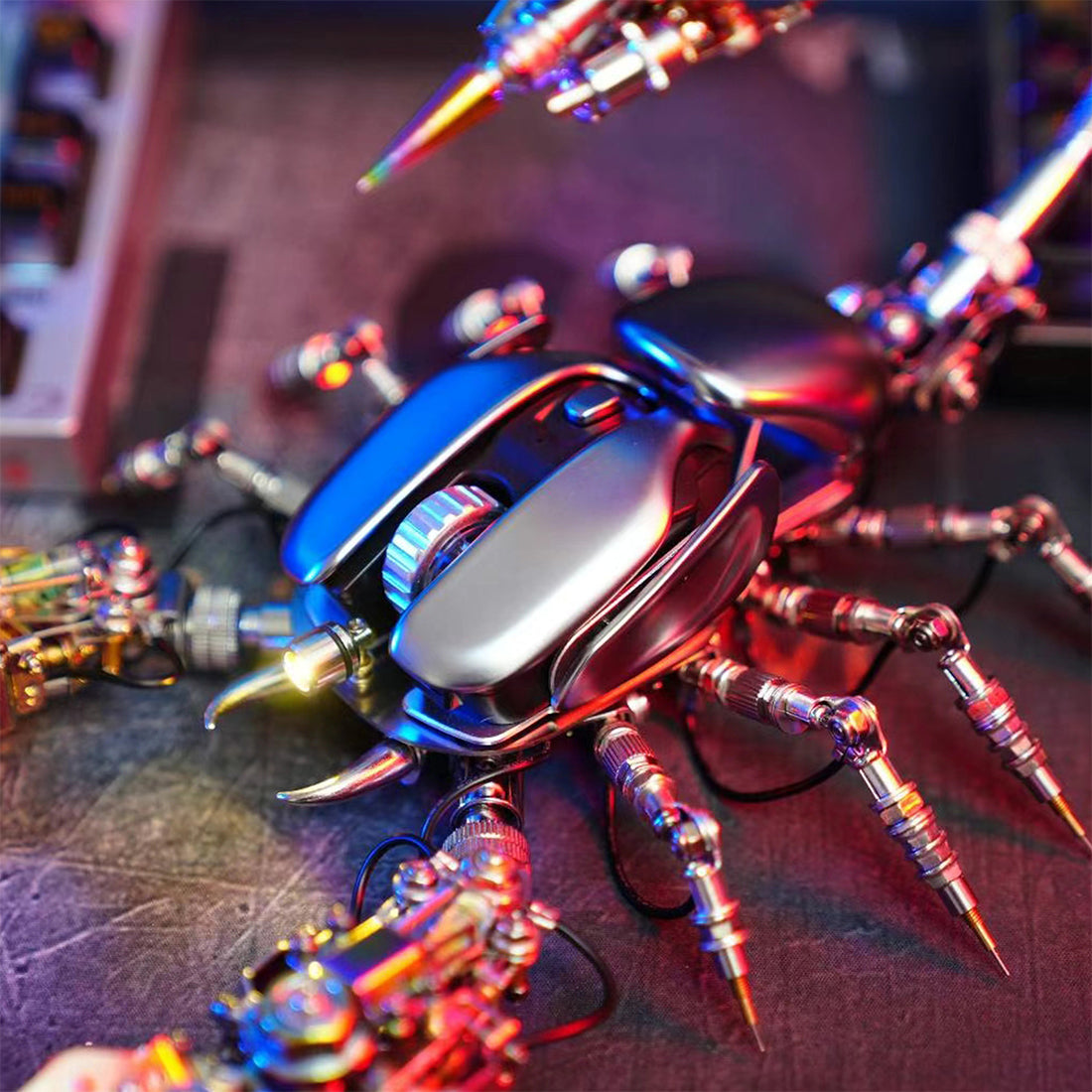 Punk Gaming Scorpion Mouse DIY Metal Kits Phone Holder