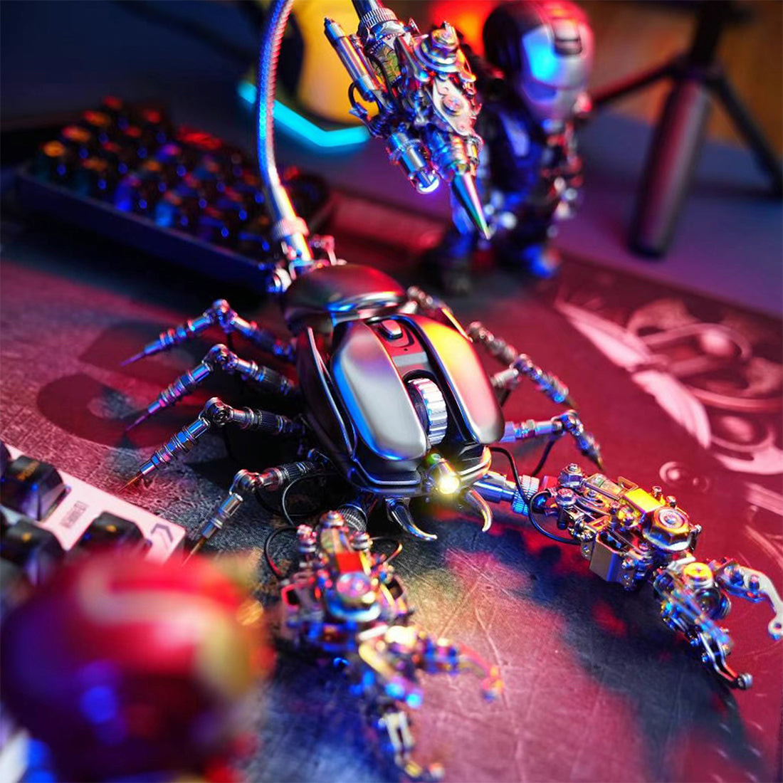 Punk Gaming Scorpion Mouse DIY Metal Kits Phone Holder