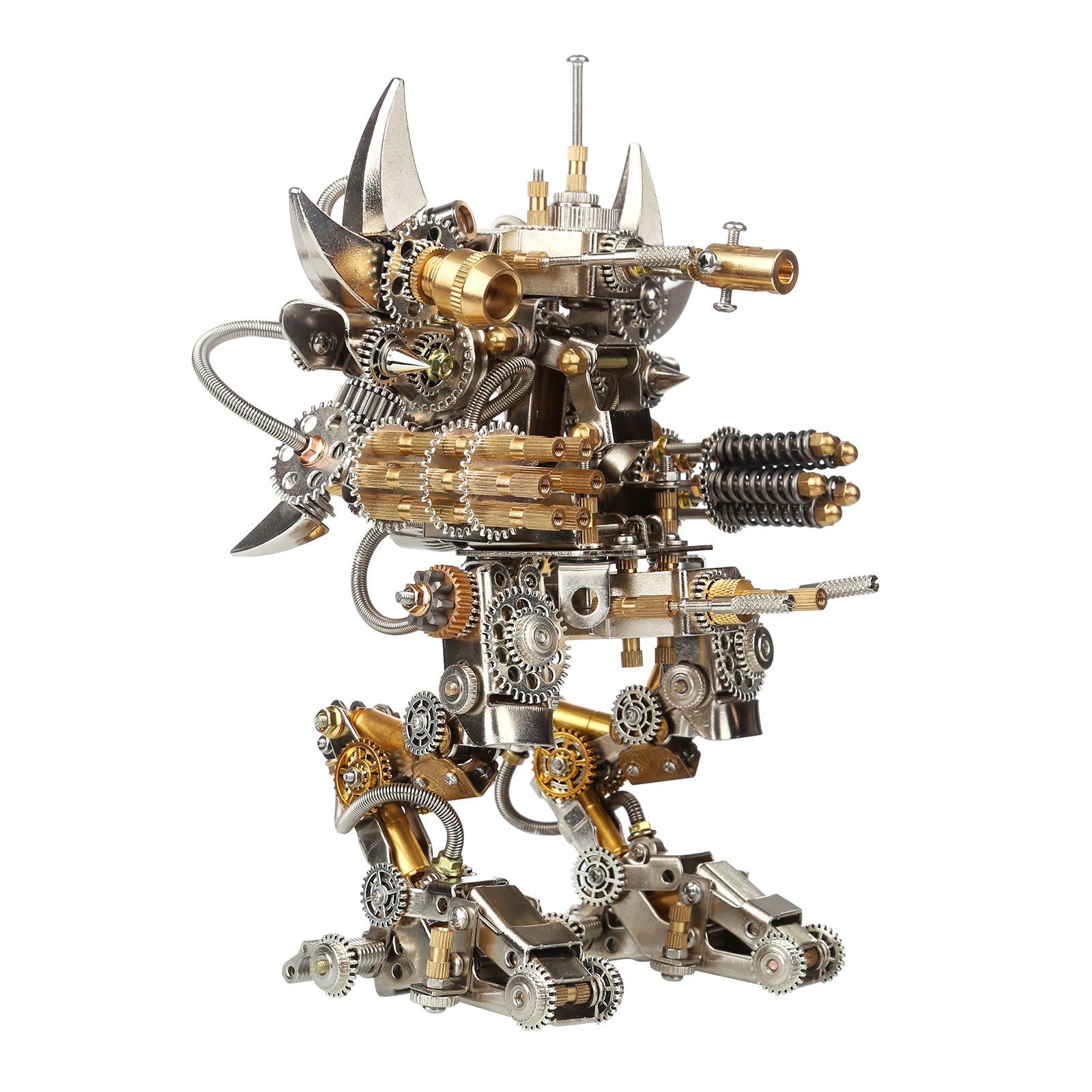 DIY 3D Metal Mechanical Fighting Mecha Model Kit Taurus Berserker + Chaser Hunter Set