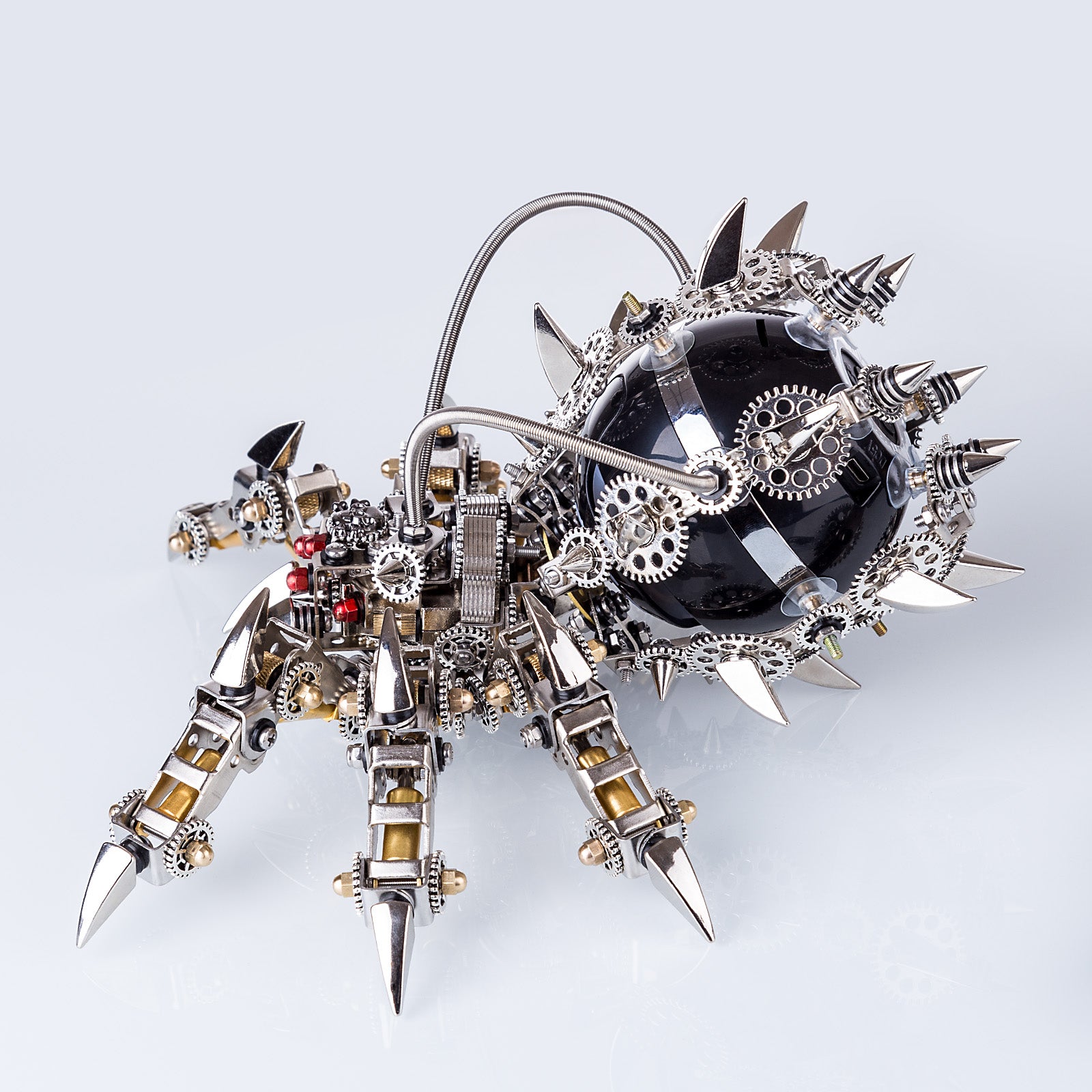 800pcs+ DIY 3D Metal Spider King Model Kit Bluetooth Speaker Assembly Difficult Puzzle