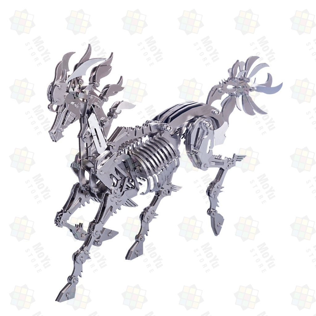DIY 3D Stainless Steel Assembly Big Horse Model