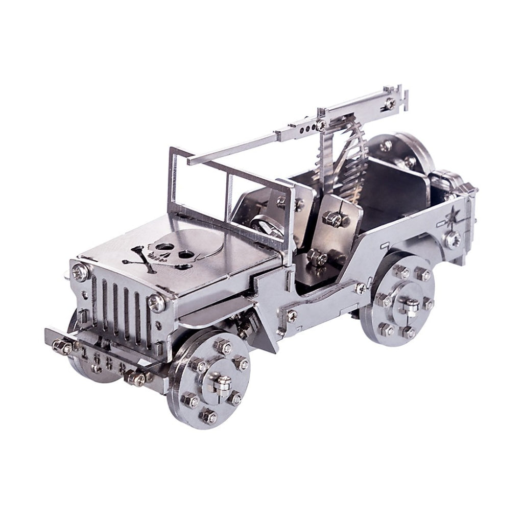DIY Assembled Vehicle Car Model Kit 3D Stainless Steel Puzzle Toy