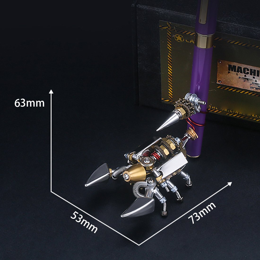 DIY Metal 3D Assembly Armor Scorpion Mecha Puzzle Model Kit