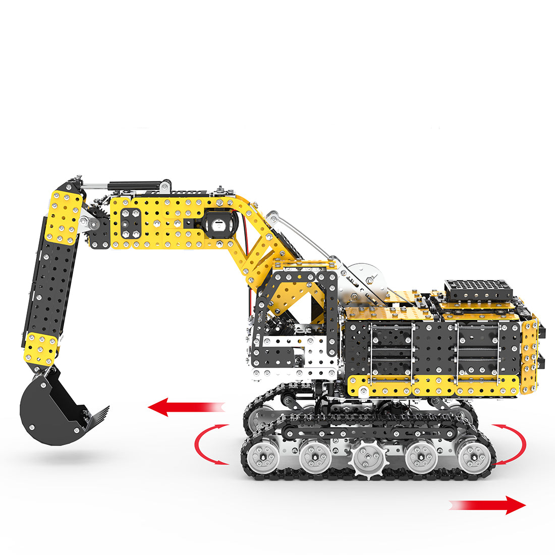 DIY Metal Assembly Model Engineering Construction Vehicle Toy 2544Pcs
