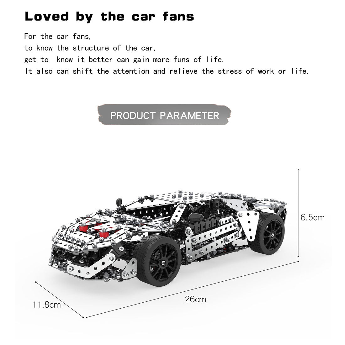 DIY Sports Car Puzzle Model High-Performance Cars Assembly Metal Kits