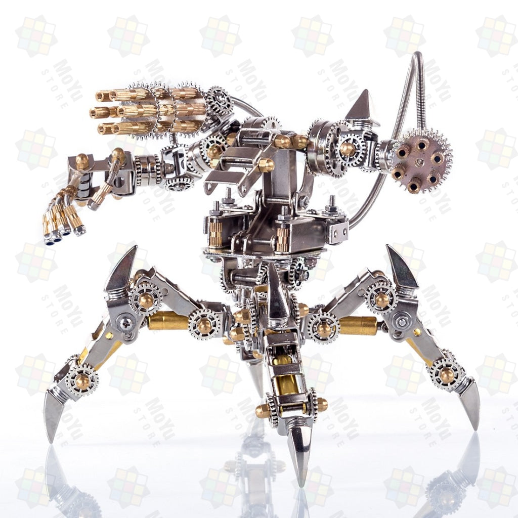 DIY Stainless Steel 3D Puzzle Magnetic Chaser Mecha Model without Speaker