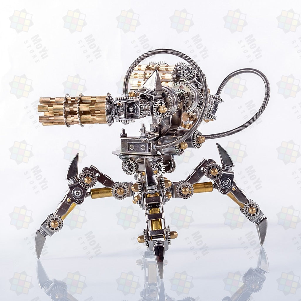 DIY Stainless Steel 3D Puzzle Magnetic Chaser Mecha Model without Speaker