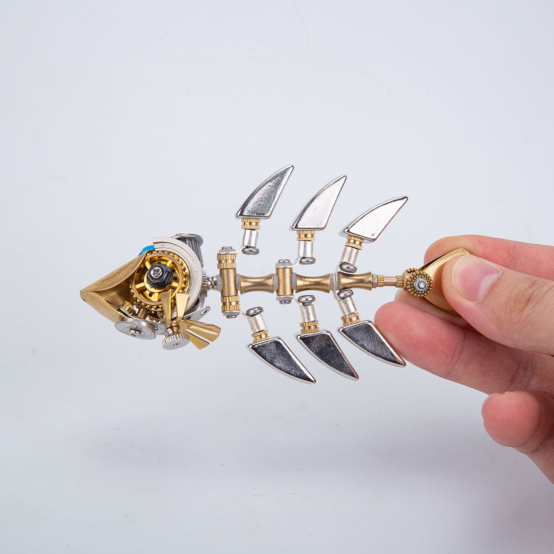DIY Steampunk Fish Bone 3D Metal Puzzle for Kids