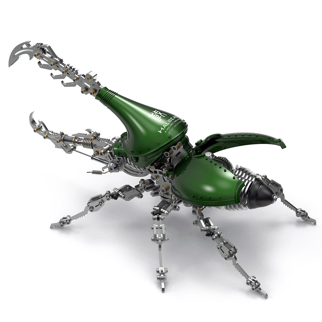 Large Dynastes Hercules Beetle with Long Horn 3D Metal Model Kits Assembly Insect