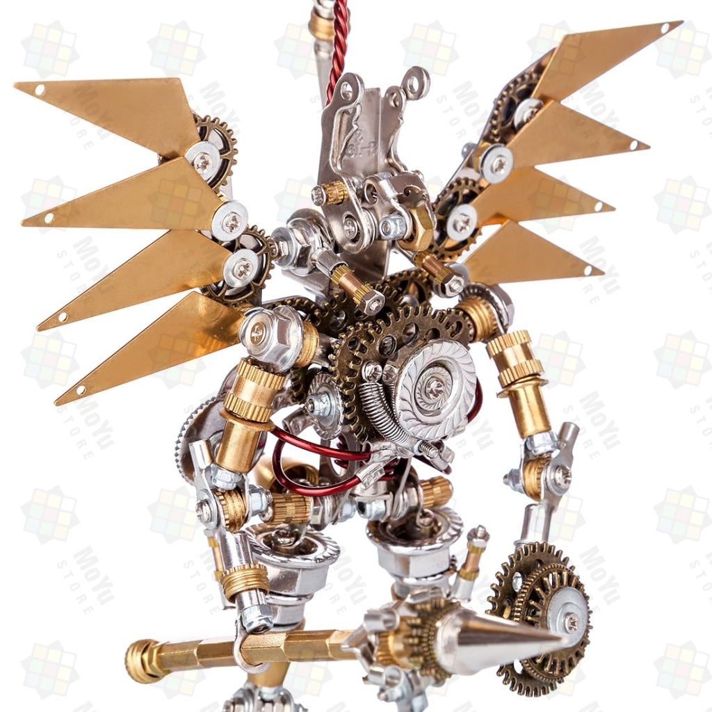Golden Mechanical Angel DIY Metal 3D Assembly Puzzle Toys