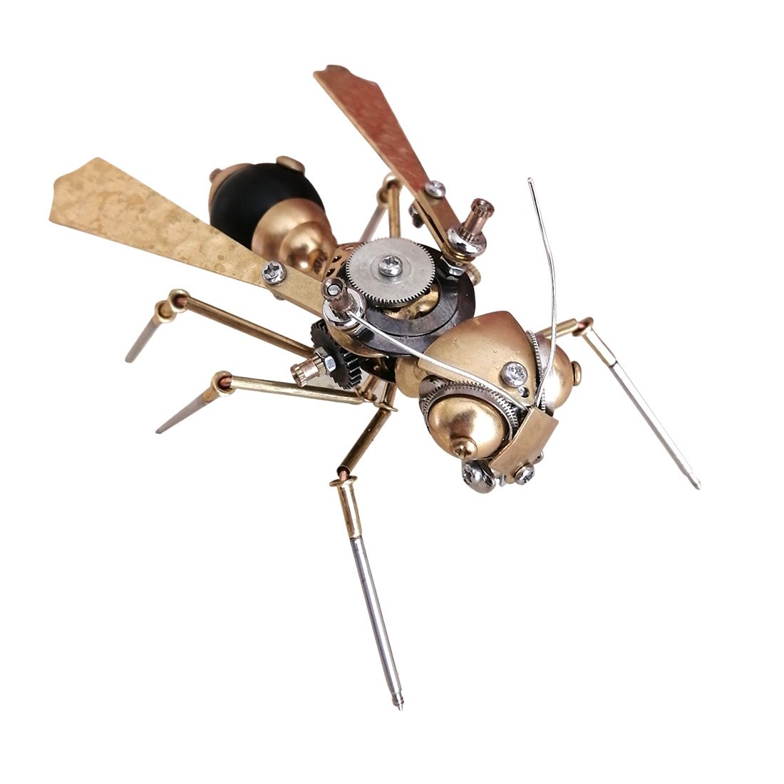 Large Wasp 3D Metal Mechanical Insects Model for Collection