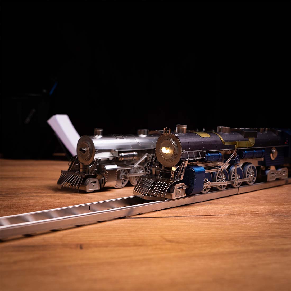 Mechanical Polar Steel Model Steam Train Ride Model DIY 3D Metal Puzzl