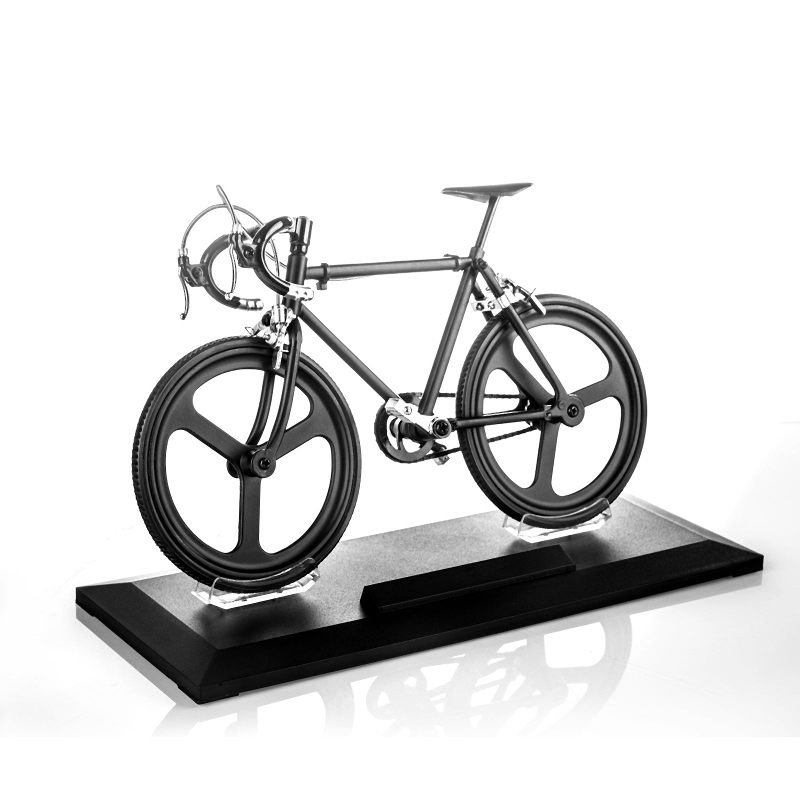 Metal Road Bike Model Assembly Bicycle Toy 1/8 Simulation Fixed Gear Kit