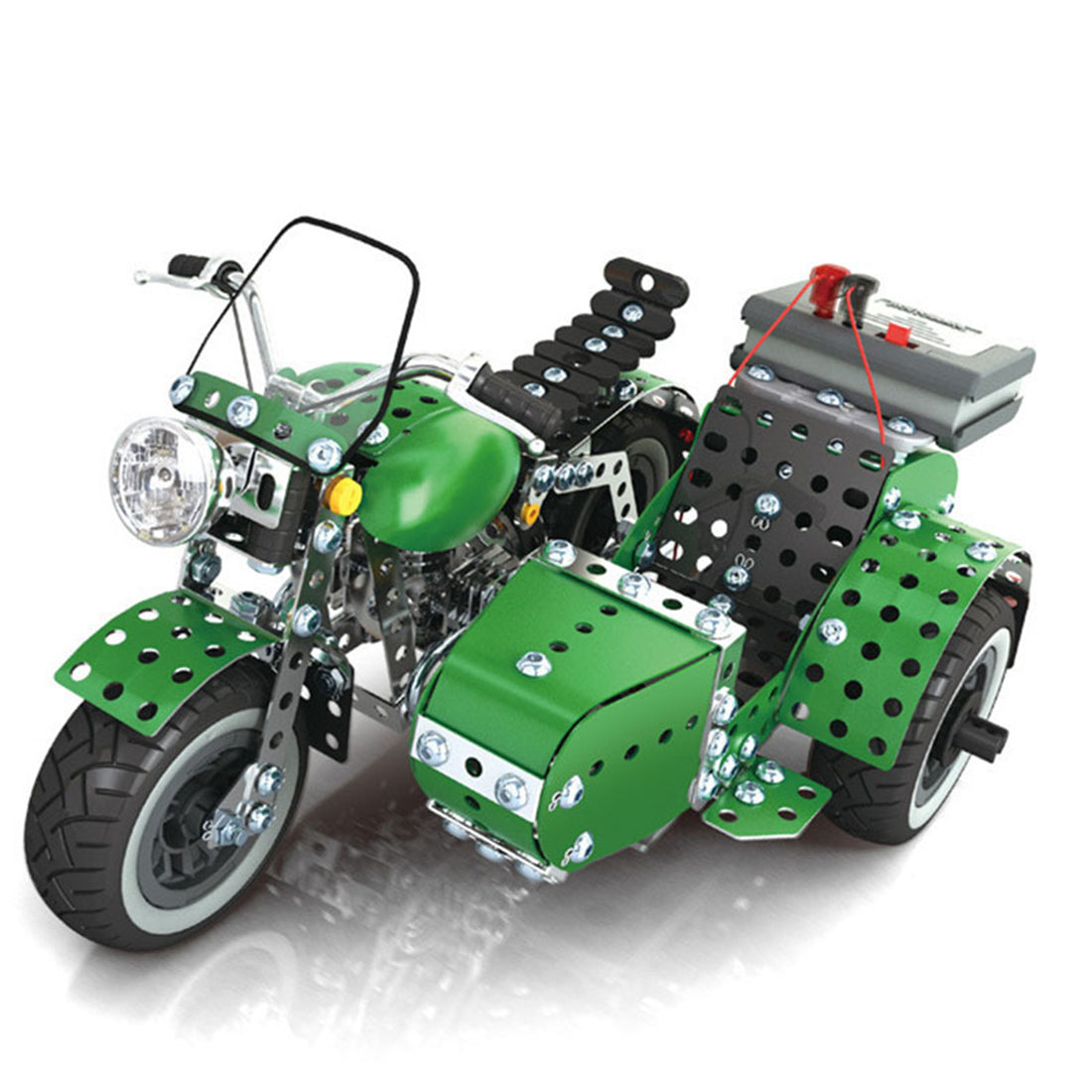 861PCS Simulation Tricycle Model Kit DIY Metal Assembling Toy