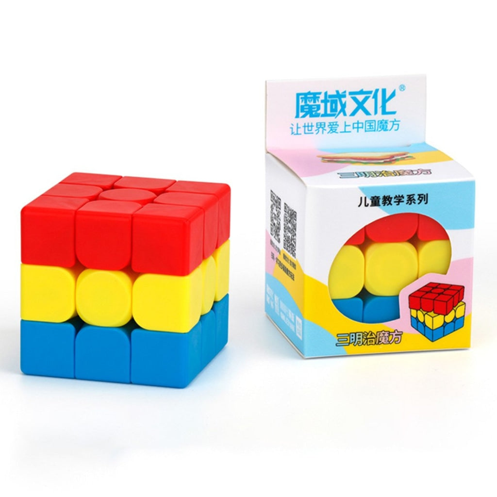MOYU MFJS Sandwich Magic Budget Cube 3x3x3 Puzzle for Kids- Stickerless