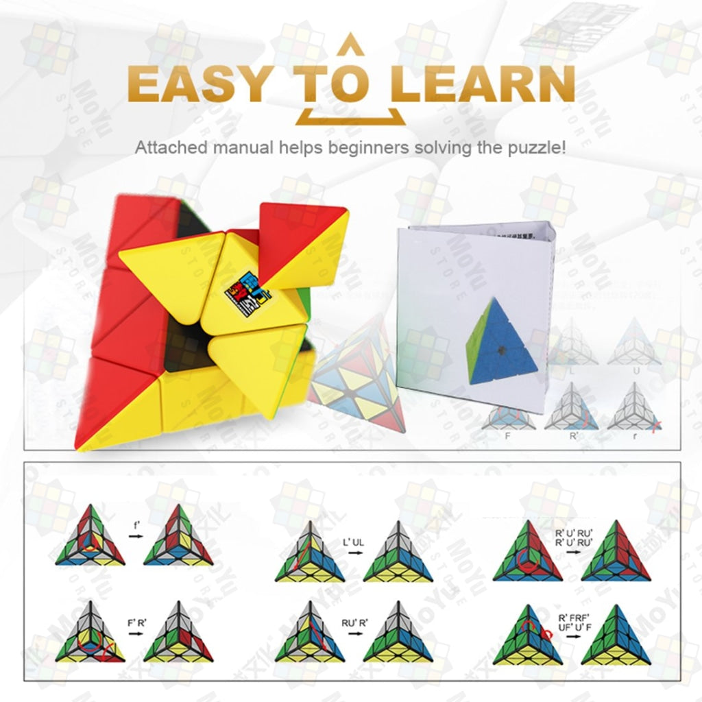 MoYu Meilong 7pcs kit Megaminxcube Pyramid Fisher Axis Windmill Cube Mastermorphix Puzzle