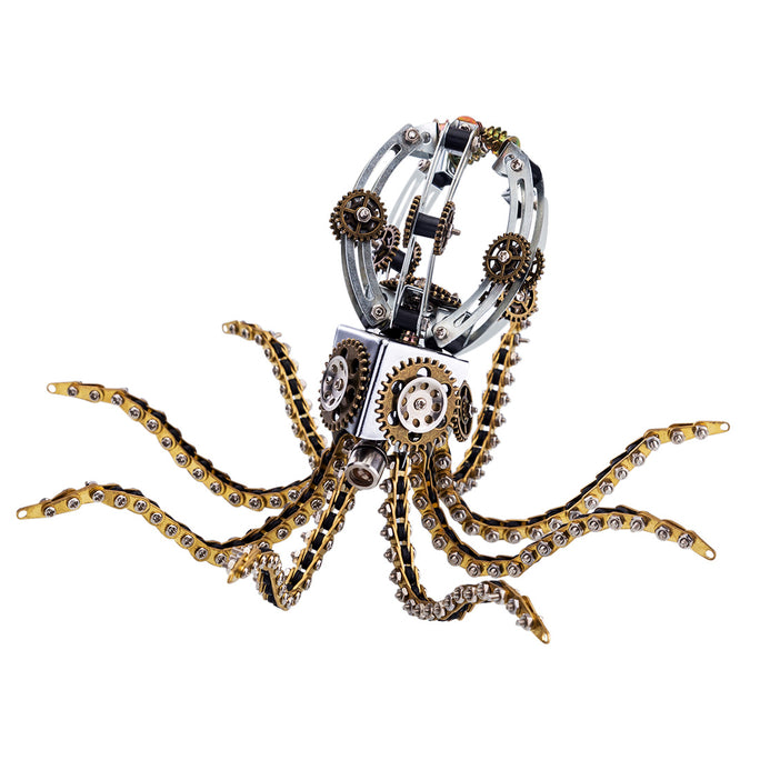 Octopus Lamp Metal Model Kits Steampunk Art DIY Deep Sea Mysterious Hunters