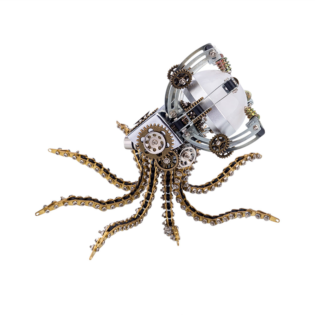 Octopus Lamp Metal Model Kits Steampunk Art DIY Deep Sea Mysterious Hu