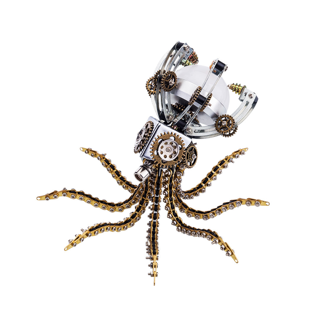 Octopus Lamp Metal Model Kits Steampunk Art DIY Deep Sea Mysterious Hu
