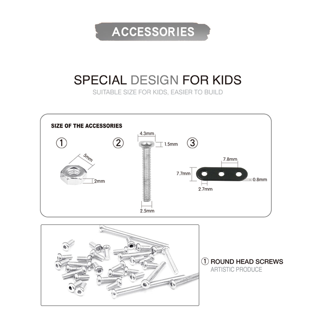 228Pcs Road Bike Model DIY Bicycle Assembly Puzzle Metal Screw Kit Creative Toy for Kids