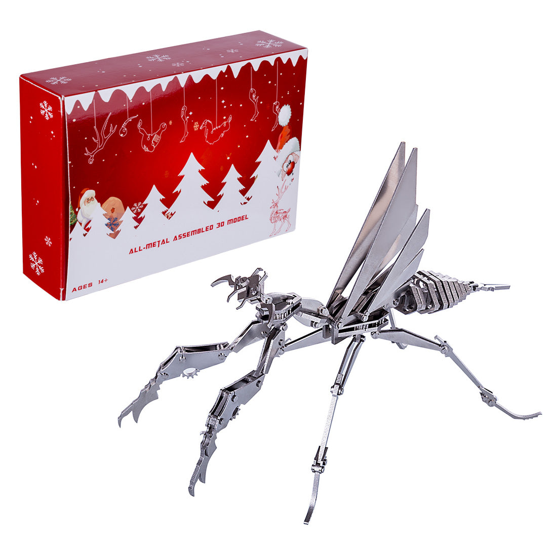 Stainless Steel Scorpion Spider Elk Horse Pterosaur Puzzle Model Kit with Christmas Packing