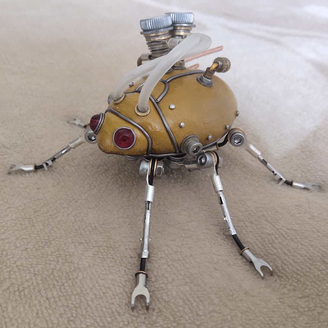 Steampunk 3D MINI Beetle Metal Sculpture Model Crafts