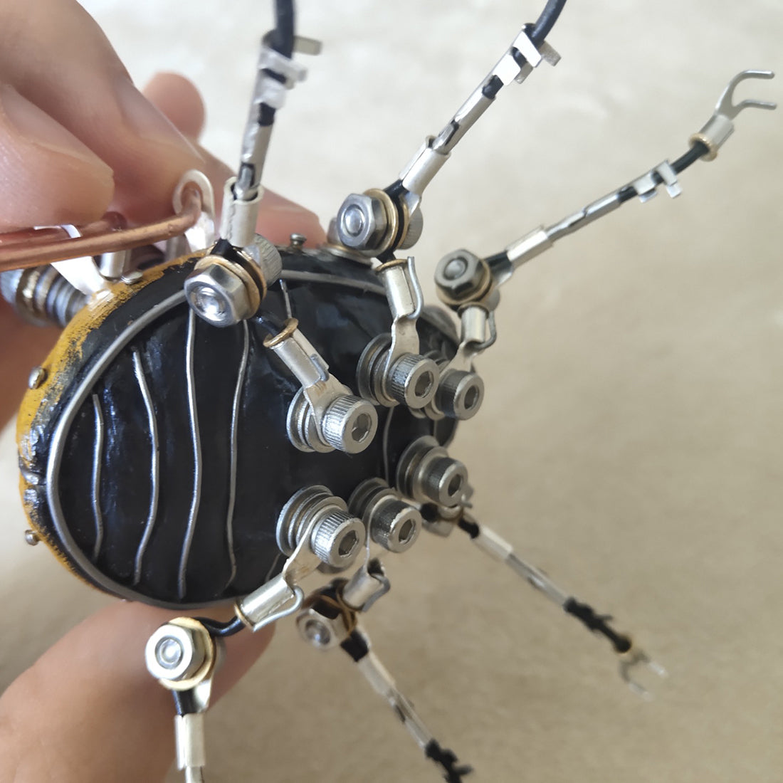 Steampunk 3D MINI Beetle Metal Sculpture Model Crafts