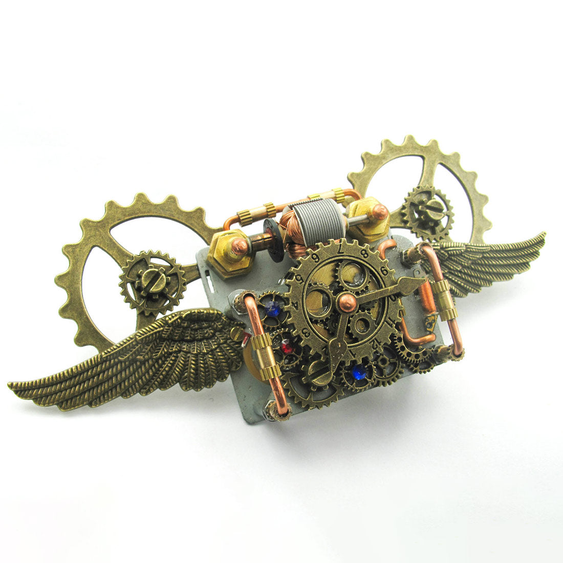 Steampunk Aircraft Shape Ornaments Winding Gears