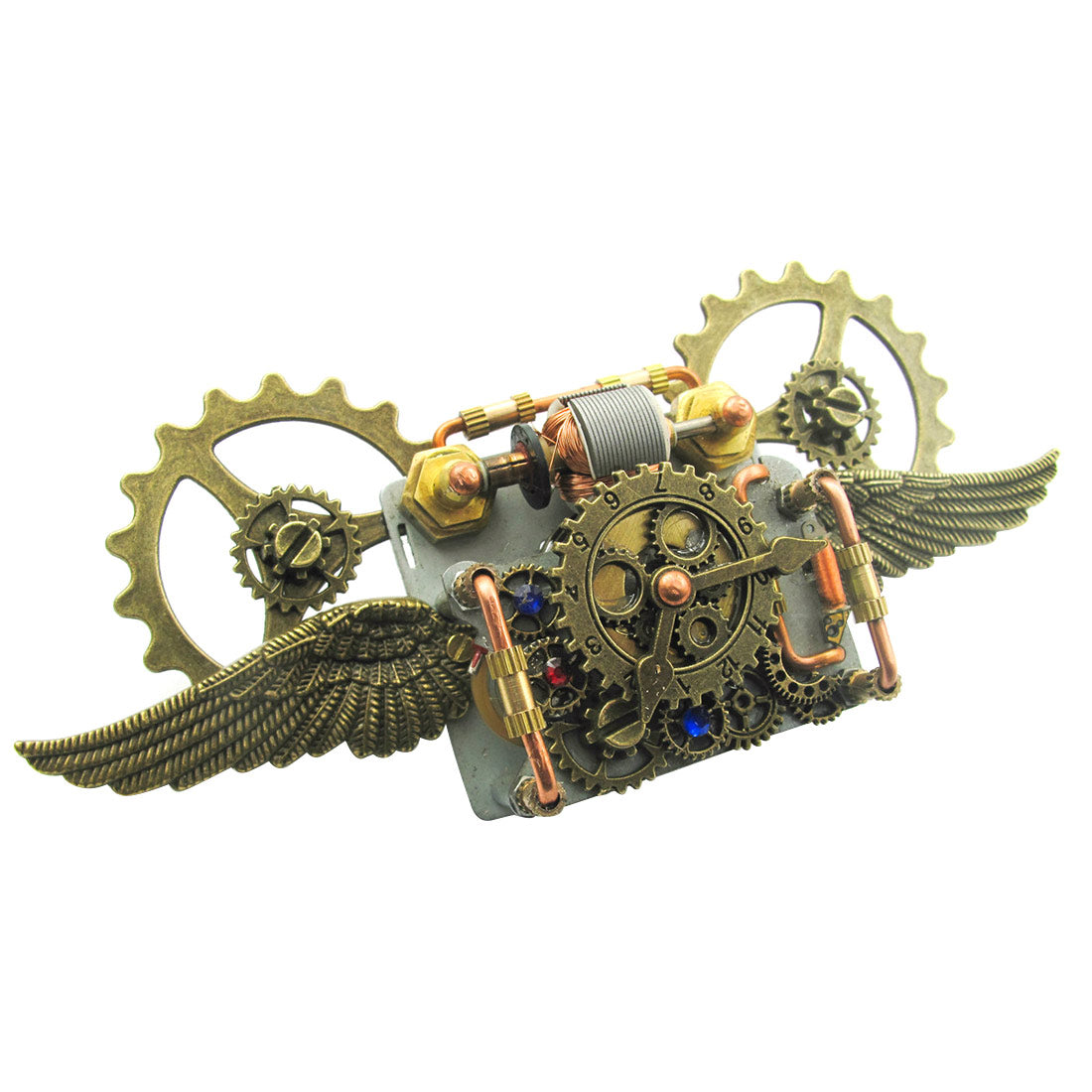 Steampunk Aircraft Shape Ornaments Winding Gears