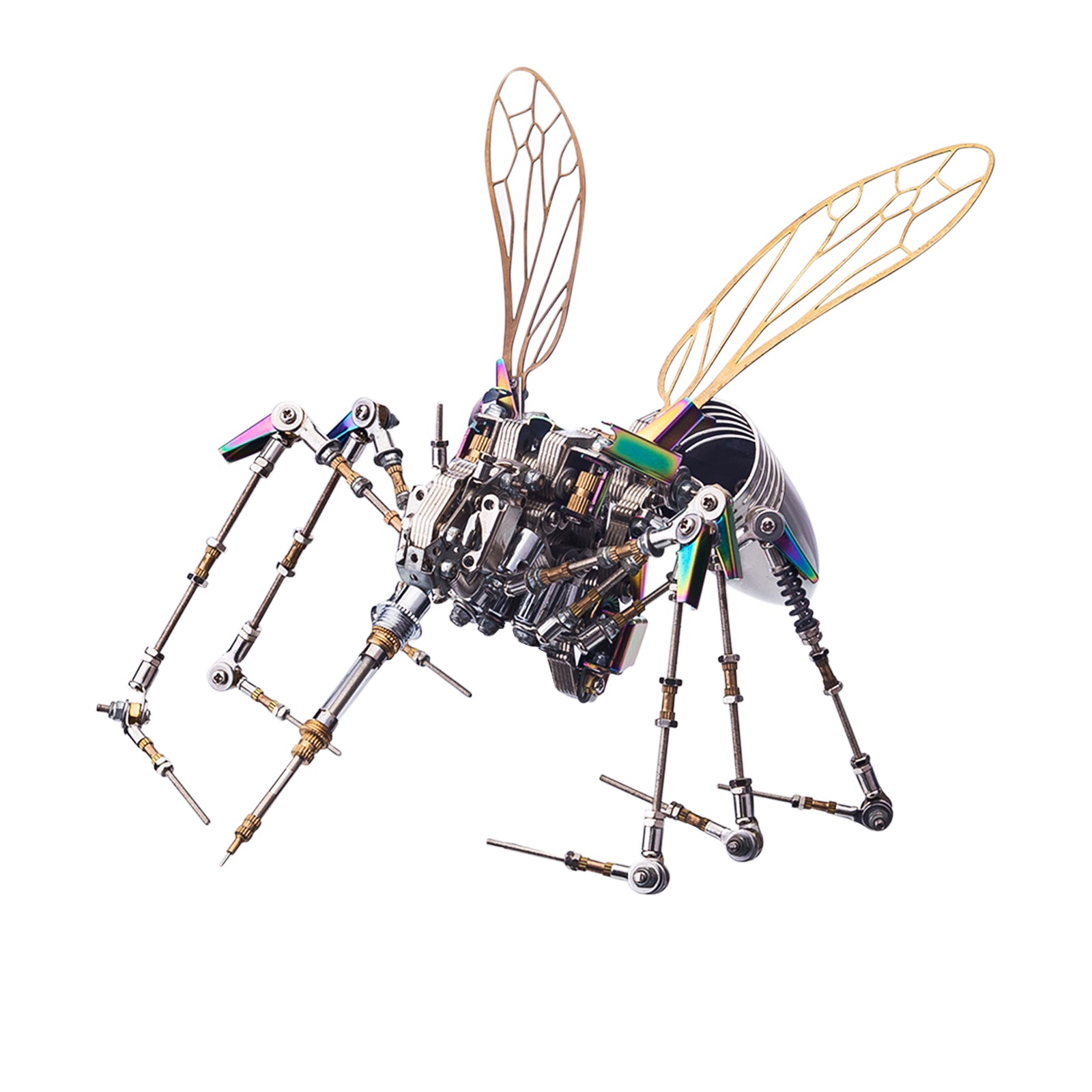 Steampunk Big Mosquito Insect Model Kit Metal Art Insect Statue-Blood0