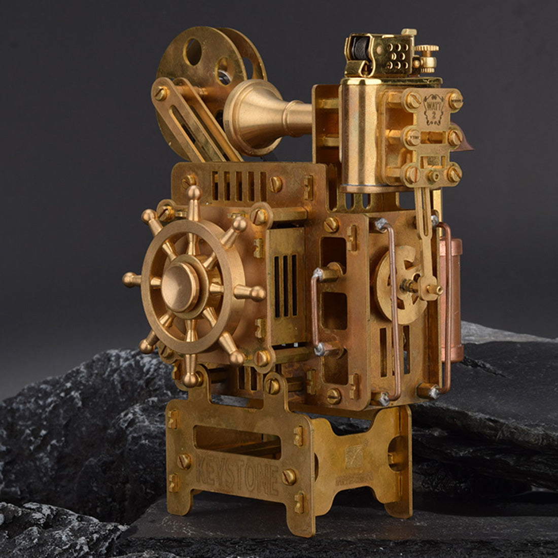 Steampunk Brass Kerosene Vintage Lighter Movie Projector Style