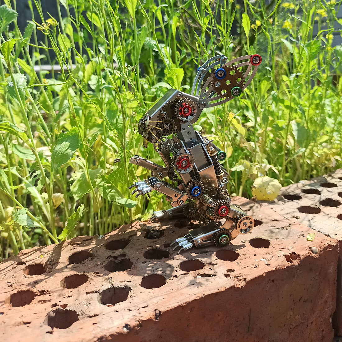 Steampunk Metal Easter Bunny Model DIY Kits