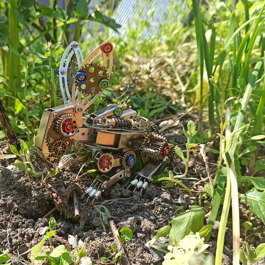 Steampunk Metal Easter Bunny Model DIY Kits