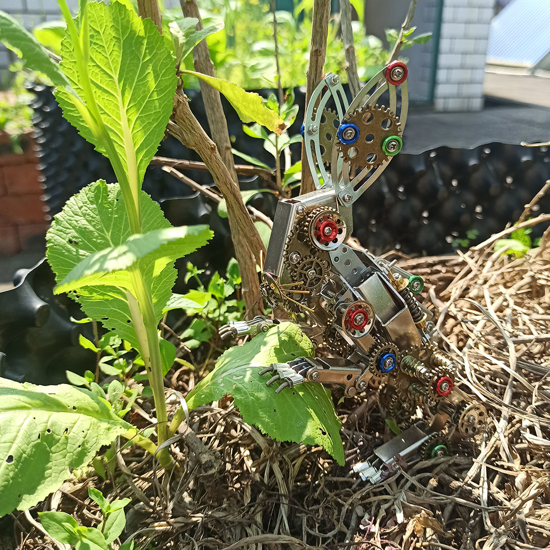 Steampunk Metal Easter Bunny Model DIY Kits