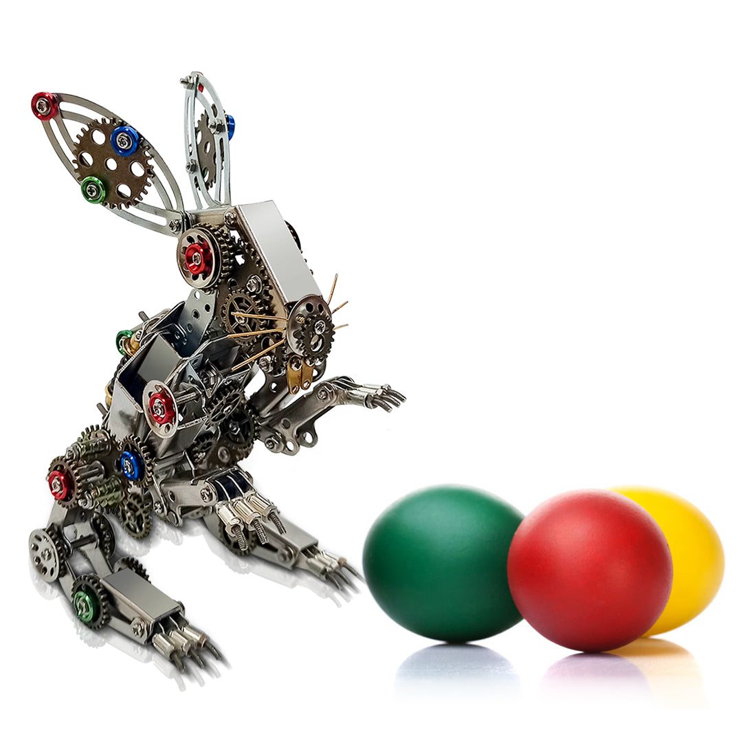 Steampunk Metal Easter Bunny Model DIY Kits