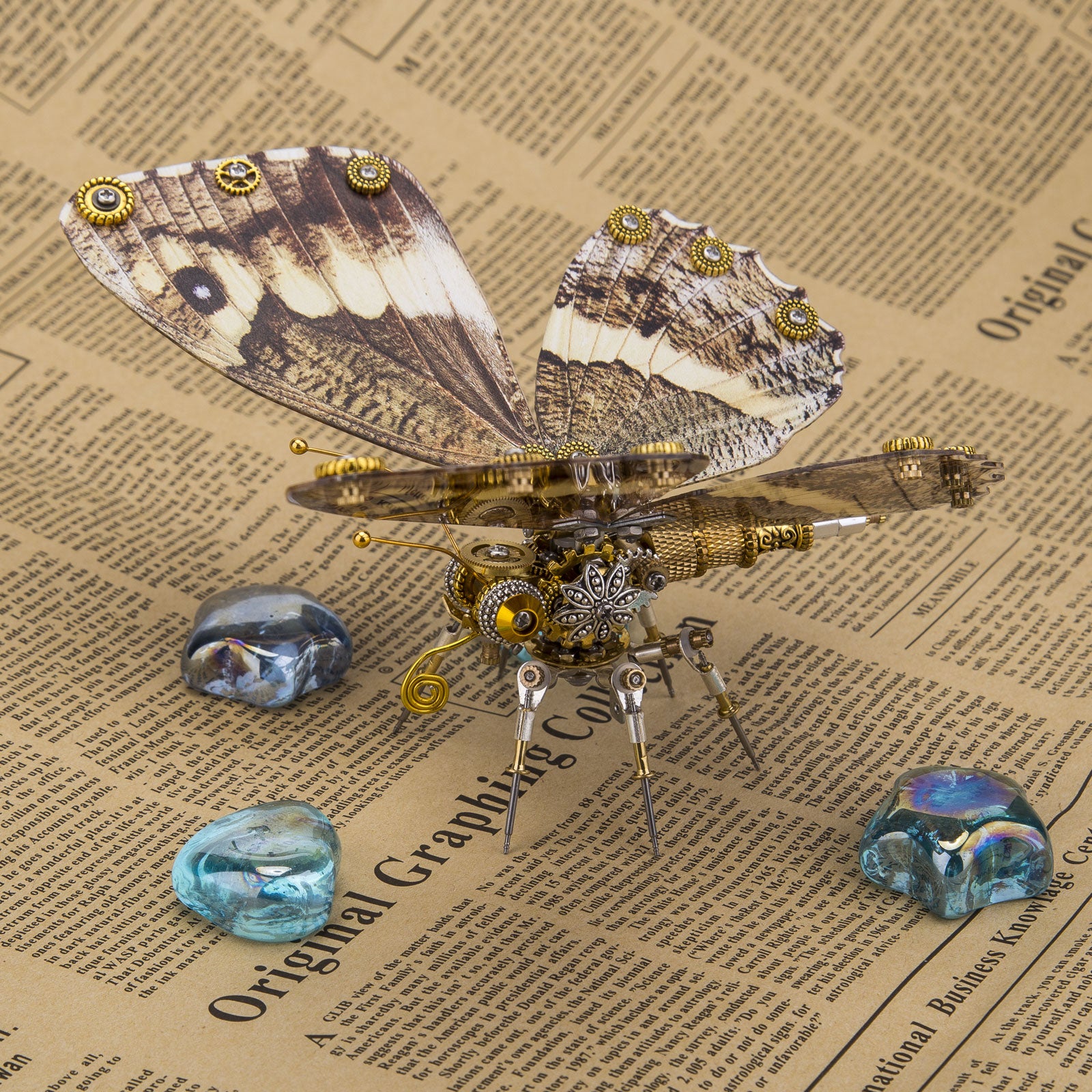 Steampunk Owl butterfly 3D DIY Kits Caligo Eurilochus 150PCS+