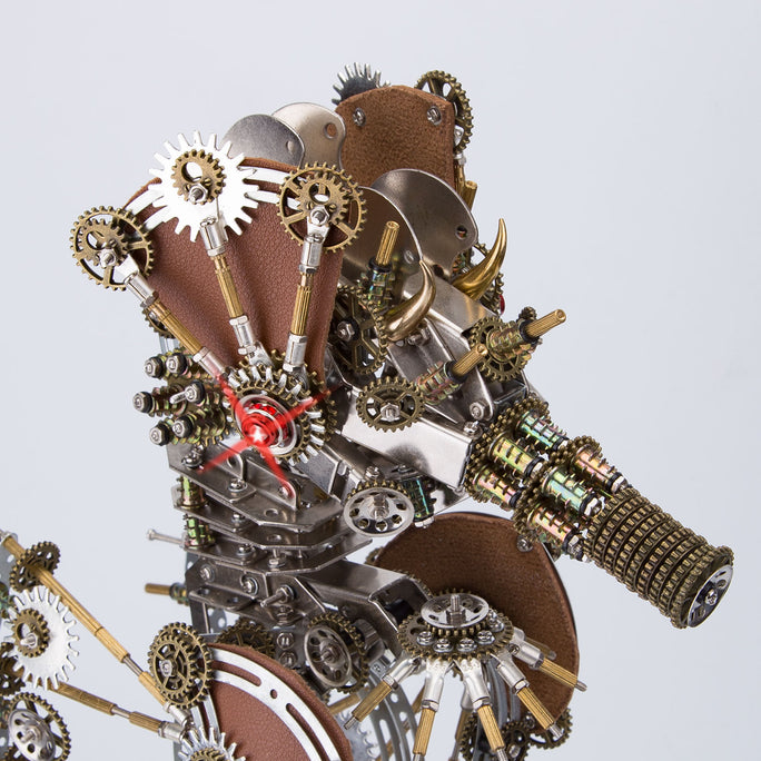 Steampunk Seahorse with Love Night Lamp DIY Metal Model Kits