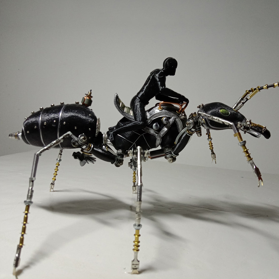 Ant Frame Thing Steampunk Worker Ant with Saddle 3D Metal Model Kits Assembled Insect