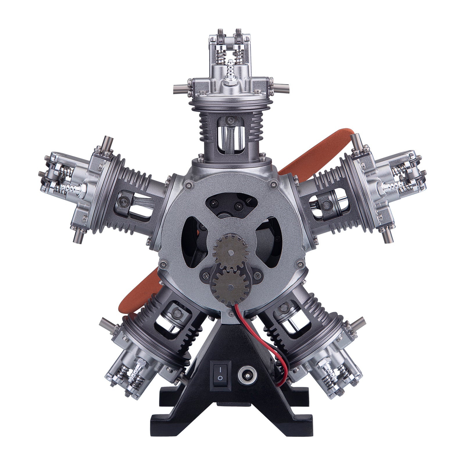 TECHING 1/6 Scale Model Metal Radial Engine Build Project 250+pcs Assembly